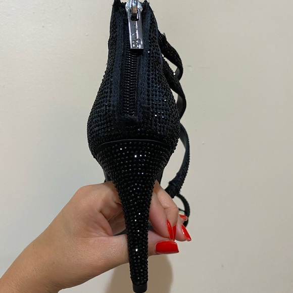 jessica simpson rhinestone heels black - Picture 3 of 7